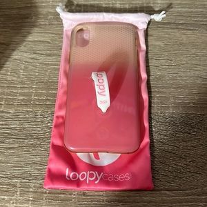 Loopy Case, Pink Ombré- Breast Cancer Awareness. For iPhone XS
